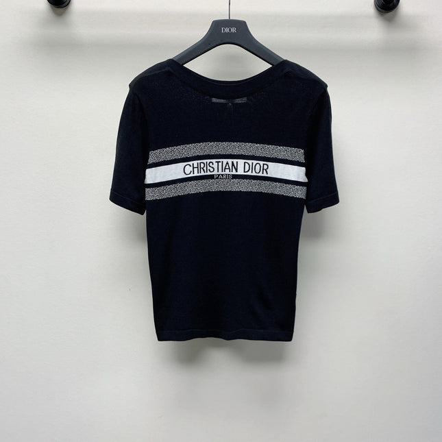 DIOR CREW NECK KNIT SWEATER 268138