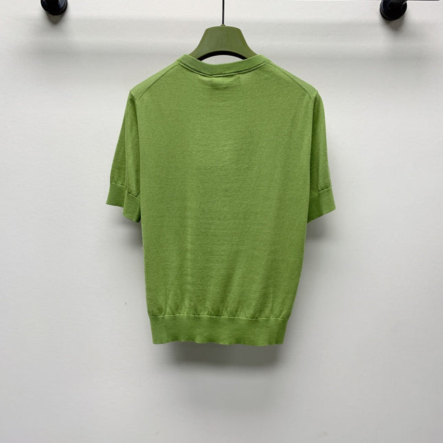 GUCCI SHORT-SLEEVE KNIT TOP 271724