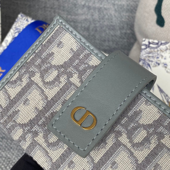 MONTAIGNE WALLET 11 IN OSLO GREY MONOGRAM OBLIQUE JACQUARD