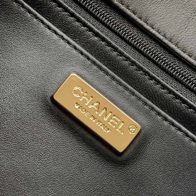 CHANEL 25S FLAP BAG 25 CM IN WHITE MIX BLACK SEQUINS