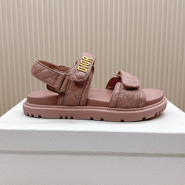 DIOR BACK-STRAP SANDALS 25S IN BABY PINK CALFSKIN