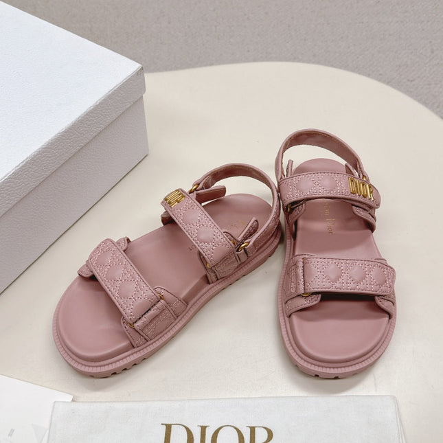 DIOR BACK-STRAP SANDALS 25S IN BABY PINK CALFSKIN