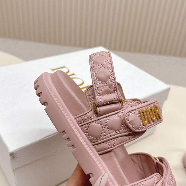 DIOR BACK-STRAP SANDALS 25S IN BABY PINK CALFSKIN