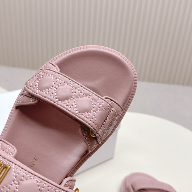 DIOR BACK-STRAP SANDALS 25S IN BABY PINK CALFSKIN