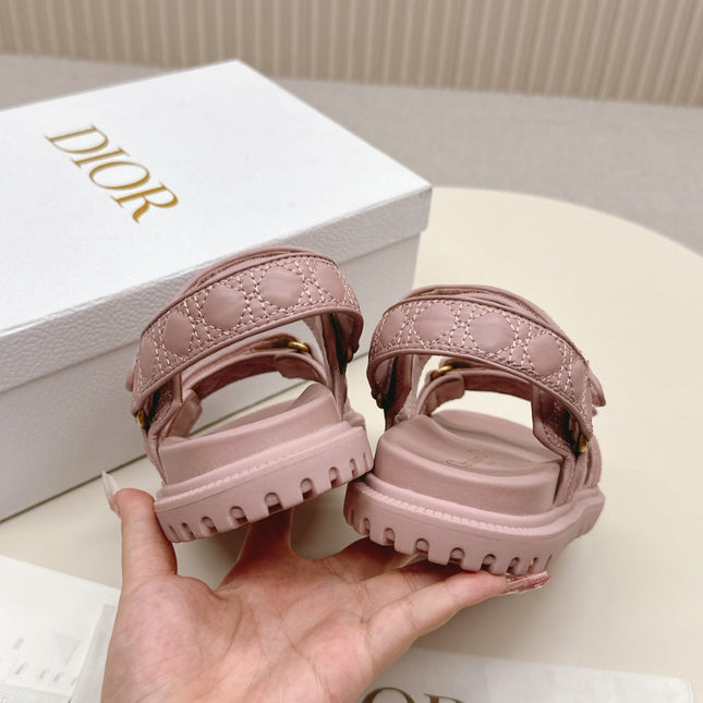 DIOR BACK-STRAP SANDALS 25S IN BABY PINK CALFSKIN