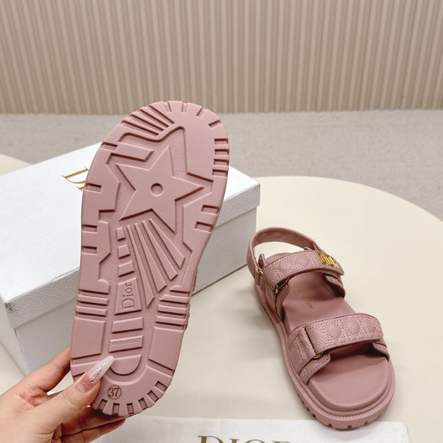DIOR BACK-STRAP SANDALS 25S IN BABY PINK CALFSKIN