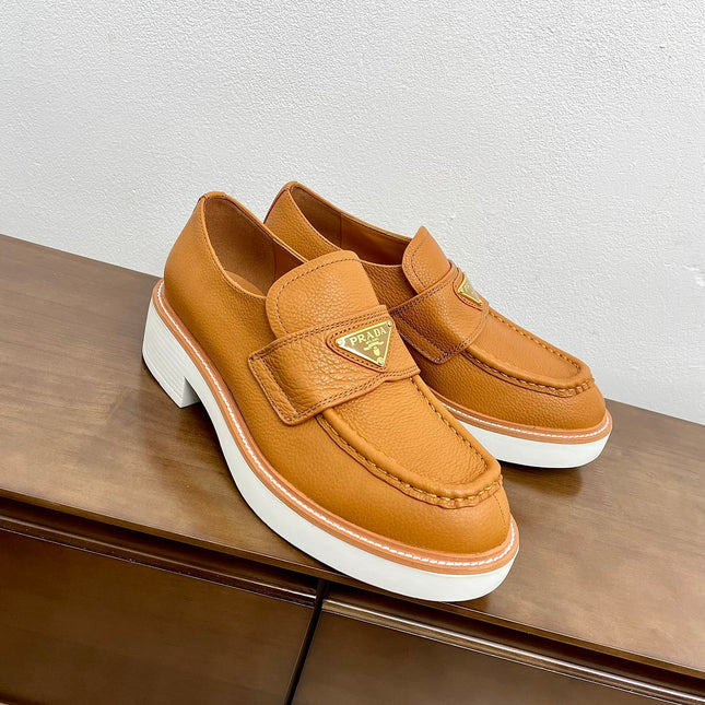 PRA CHOCOLATE LOAFERS BRONZE CALFSKIN