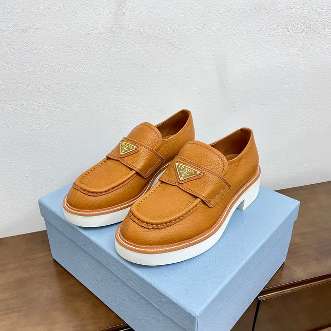 PRA CHOCOLATE LOAFERS BRONZE CALFSKIN