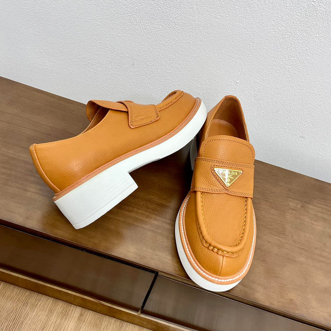 PRA CHOCOLATE LOAFERS BRONZE CALFSKIN