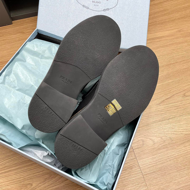 PRA CHOCOLATE LOAFERS BLACK CALFSKIN