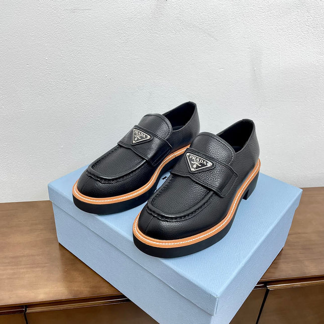 PRA CHOCOLATE LOAFERS BLACK CALFSKIN