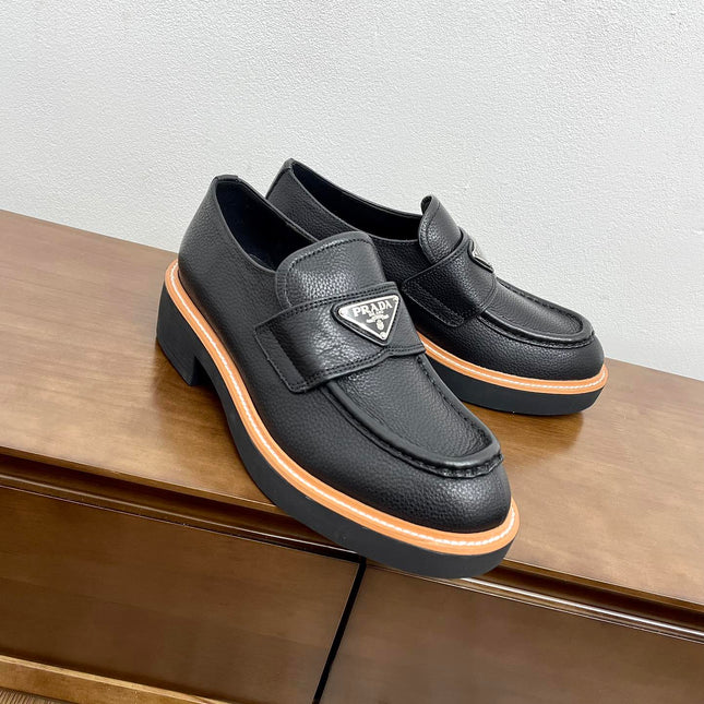 PRA CHOCOLATE LOAFERS BLACK CALFSKIN