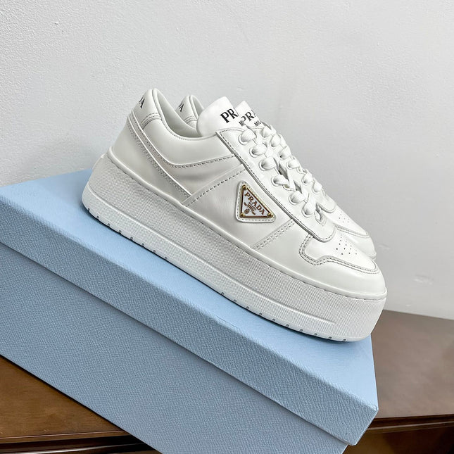 PRA DOWNTOWN BOLD SNEAKERS WHITE CALFSKIN