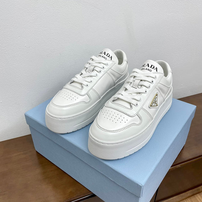 PRA DOWNTOWN BOLD SNEAKERS WHITE CALFSKIN