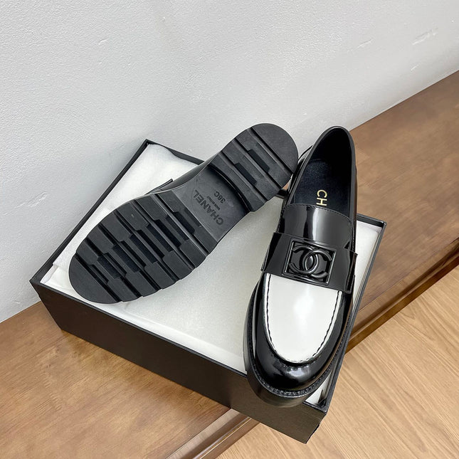 LOAFER BLACK MIX WHITE CALFSKIN
