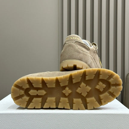 PRA TRAIL FADED SUEDE SNEAKERS TORTILLA