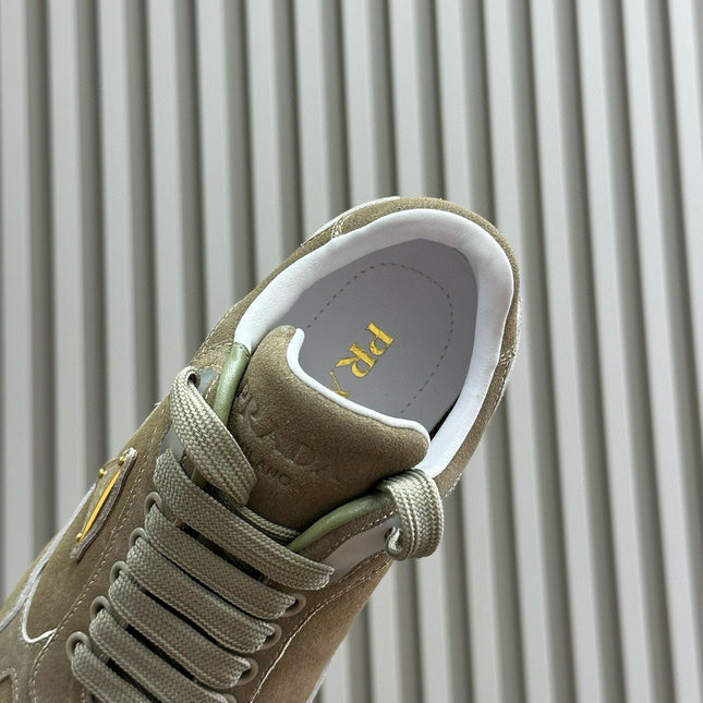 PRA TRAIL FADED SUEDE SNEAKERS LIGHT BROWN