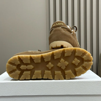 PRA TRAIL FADED SUEDE SNEAKERS CINNAMON