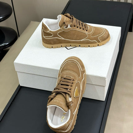 PRA TRAIL FADED SUEDE SNEAKERS CINNAMON