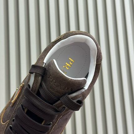 PRA TRAIL FADED SUEDE SNEAKERS BROWN