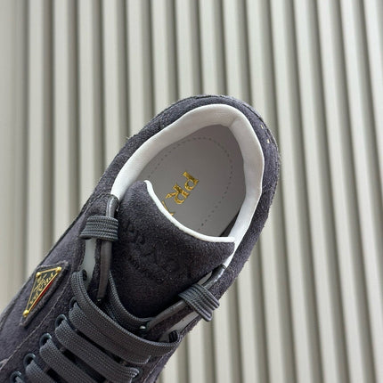 PRA TRAIL FADED SUEDE SNEAKERS CHARCOAL