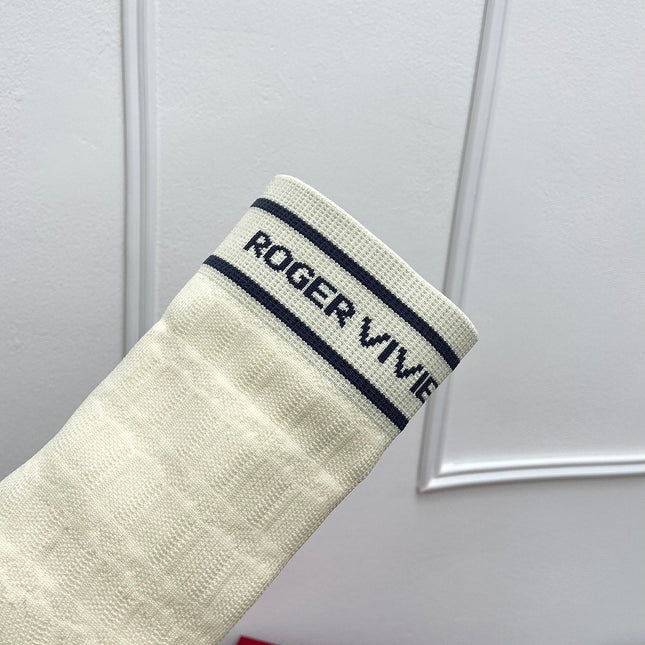 BELLE VIVIER SOCK LACQUERED BUCKLE ANKLE BOOTS IN OFF WHITE CALFSKIN AND TECHNICAL FABRIC