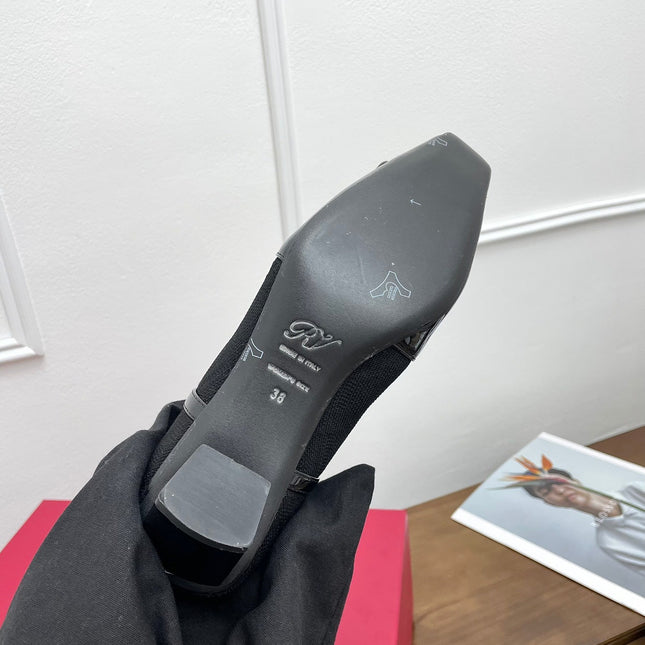 BELLE VIVIER SOCK LACQUERED BUCKLE ANKLE BOOTS IN BLACK PATENT CALFSKIN SOCK UPPER FABRIC