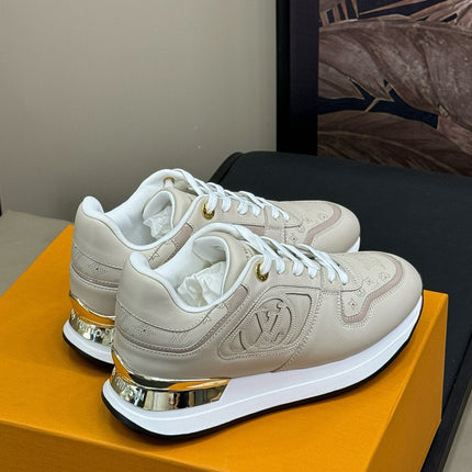 LV NEO RUN AWAY SNEAKER IN KHAKI TAN CALFSKIN