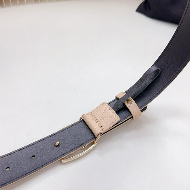 CC 30 MM BELT SQUARE BUCKLE IN BISQUE BEIGE EMBROIDERED CALFSKIN GOLD HARDWARE ATTACH RHINSTONES