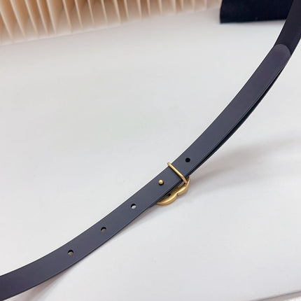 CC BELT 15 MM IN BRONZE BROWN SUEDE WITH GOLD HARDWARE