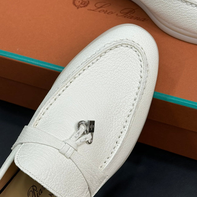LP SUMMER CHARMS WALK LOAFERS WHITE LAMBSKIN