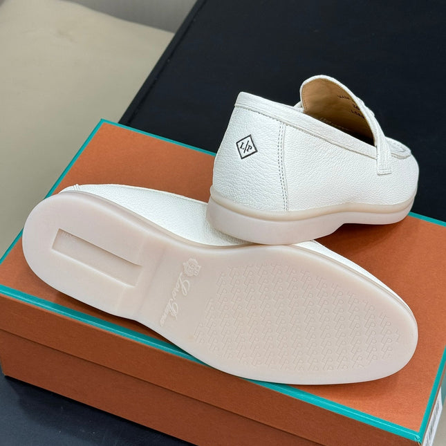 LP SUMMER CHARMS WALK LOAFERS WHITE LAMBSKIN