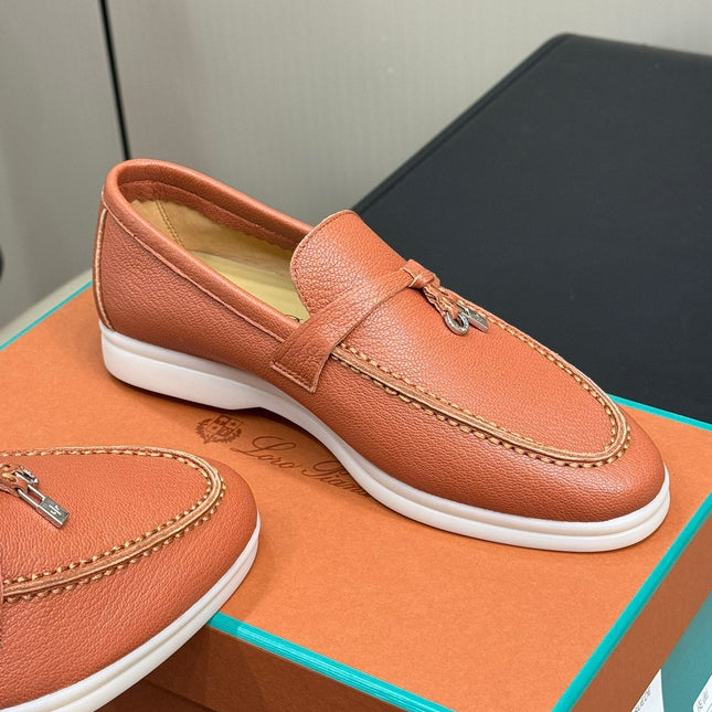 LP SUMMER CHARMS WALK LOAFERS TANGERINE LAMBSKIN