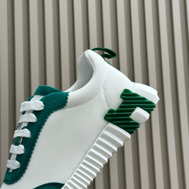BOUNCING SNEAKERS TEAL MIX WHITE CALFSKIN