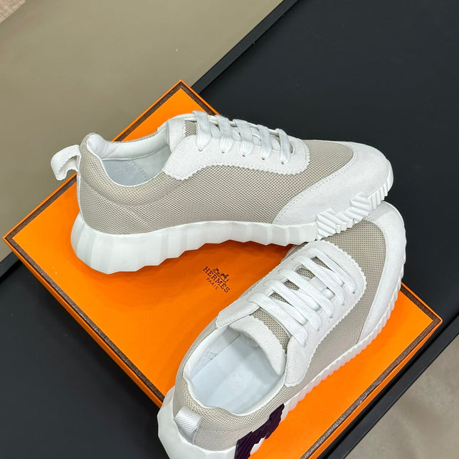 BOUNCING SNEAKERS BRIGHT GRAY CALFSKIN