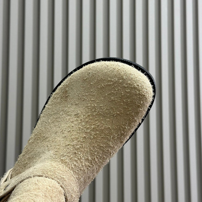 LW CAMPO BIKER BOOT KHAKI SUEDE