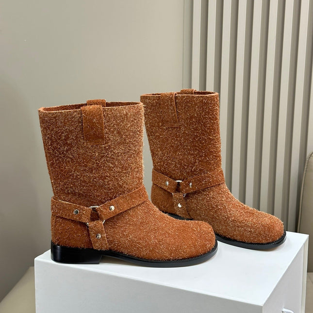 LW CAMPO BIKER BOOT SIENNA SUEDE