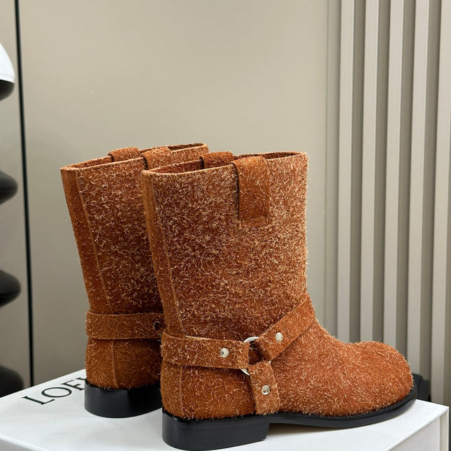 LW CAMPO BIKER BOOT SIENNA SUEDE