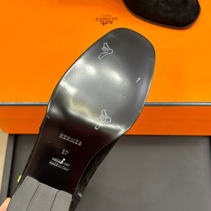 JILL 60 ANKLE BOOT IN BLACK SUEDE