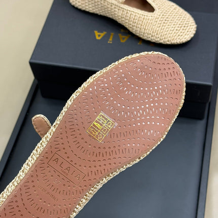 HANDWOVEN BALLET FLAT BEIGE