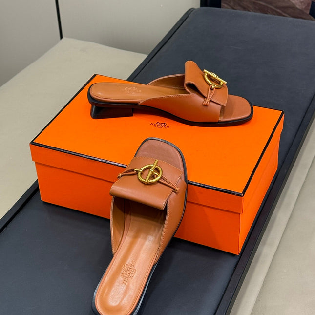 ISLE SANDAL IN BRONZE BROWN CALFSKIN