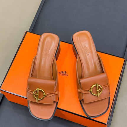 ISLE SANDAL IN BRONZE BROWN CALFSKIN