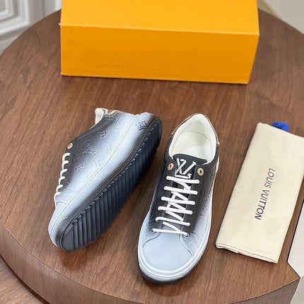 LV TIME OUT SNEAKER BLACK MIX WHITE CALFSKIN