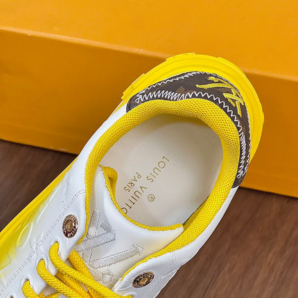LV TIME OUT SNEAKER YELLOW MIX WHITE CALFSKIN