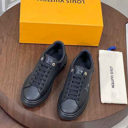 LV TIME OUT SNEAKER IN BLACK CALFSKIN