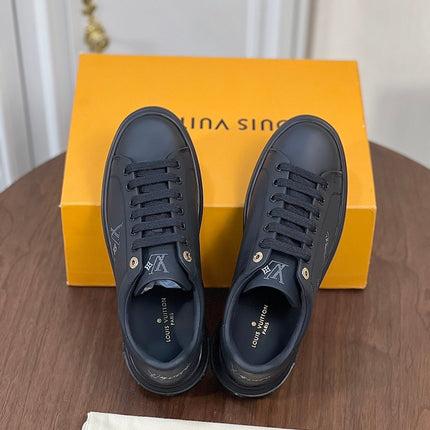 LV TIME OUT SNEAKER IN BLACK CALFSKIN