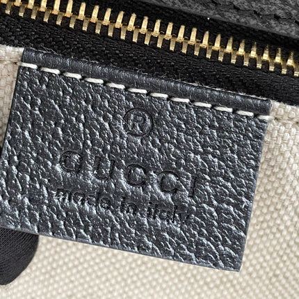 GG HORSEBIT 1955 MINI BAG 25 IN BLACK DENIM