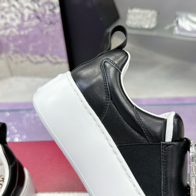 VIV' UP SNEAKERS IN BLACK CALFSKIN