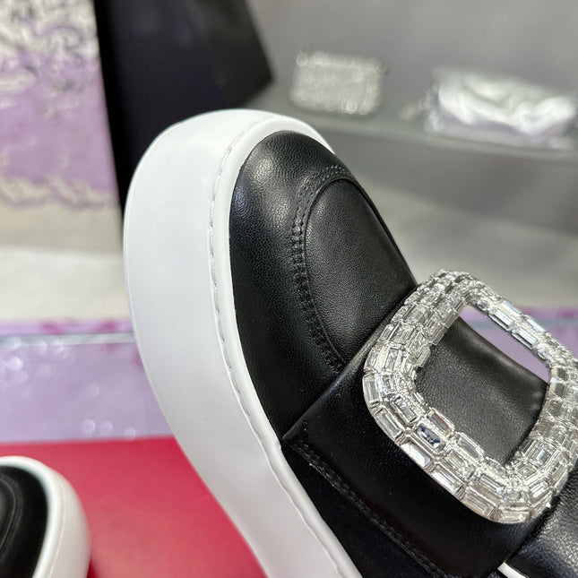 VIV' UP SNEAKERS IN BLACK CALFSKIN