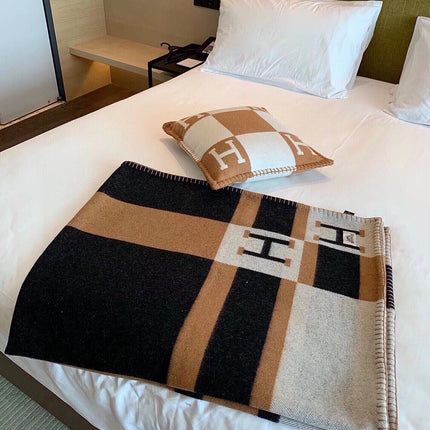 BLANKET 170 CM IN COLORFUL WOOL AND CASHMERE 118341